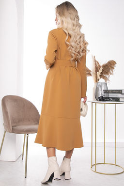 Платье Классика в моде (горчица) П7204 - Lt collection фото 3
