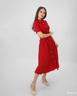 Платье Холли (красный) - Nadi bordo фото 4