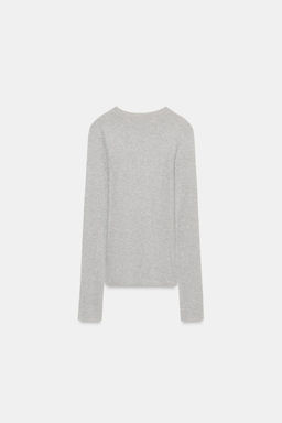 TOP PUNTO SEMITRANSPARENTE / Gris vigor? - Zara фото 8
