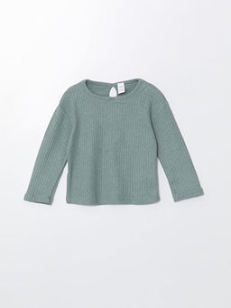 Bisiklet Yaka Basic K?z Bebek Ti??rt ve Pantolon 2li Tak?m - Waikiki фото 2