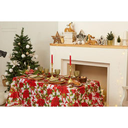 Скатерть новогодняя Доляна Сказочное настроение 145*180 +/- 2 см, 100% п/э  фото 6