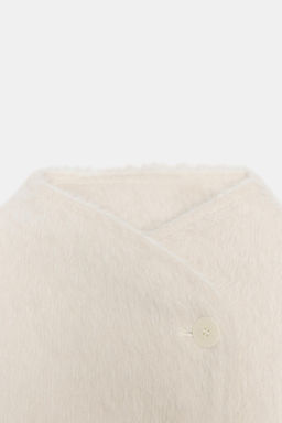 DOUBLE-BREASTED FAUX FUR JACKET - Zara фото 16