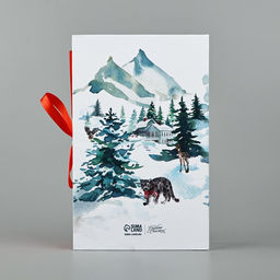 Коробка - книга новогодняя С Новым годом, 20?12.5?5 см