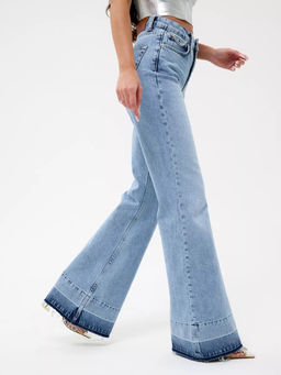 Женские джинсы клёш ретро CRACPOT 1448-уценка