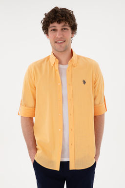 Erkek Turuncu Uzun Kollu Basic G_mlek Sepette S_rpriz _ndirim - U.s. polo assn фото 2