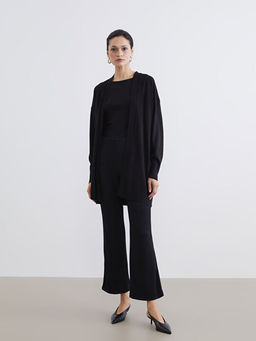 Beli Lastikli Parlak G?r?n?ml? Kad?n Pantolon