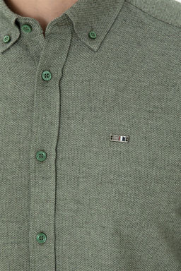 Мужская зеленая рубашка с длинным рукавом - U.s. polo assn фото 7