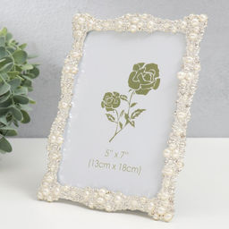 Фоторамка для фото 13×18 см «Жемчужные волны», стразы, 15×19.7 см