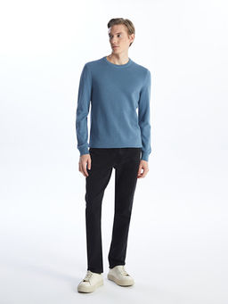 Bisiklet Yaka Erkek Triko Kazak