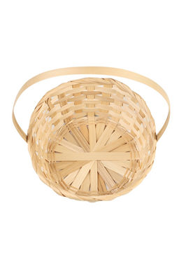 Корзина плетёная, 20×20×9 см, ручка h=25 см, бамбук, цвет натуральный, Greengo