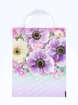 Цена за 25 шт. Пакет «Анемона», полиэтиленовый с петлевой ручкой, 35×28 см, 55 мкм