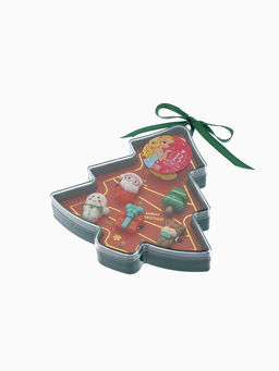 Кольца детские Выбражулька Ёлка, 6 шт. разноцветные, безразмерные