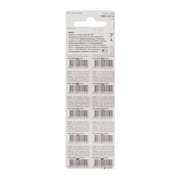 Батарейка алкалиновая GP, 186-10BL (Аналоги: LR43, G12, V12GA, 186),1.5 В, блистер,10 шт.
