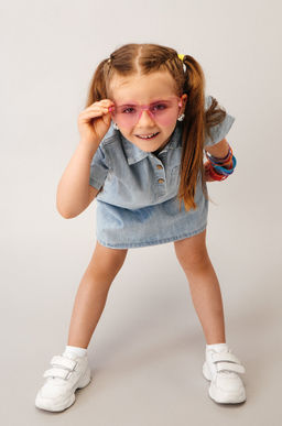 Джинсовое платье с коротким рукавом для девочки Happyfox - Happy fox фото 9