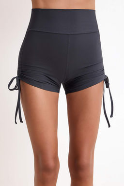 Antrasit Baglama Buzgu Detayl? Orme Spor Sort/K?sa Tayt THMSS26TY00010