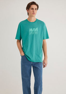 Mavi Logo Bask?l? Mavi Tisort  фото 2
