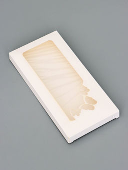 Цена за 5 шт. Подарочная коробка под плитку шоколада, с вырубным окном, «Бабочки», 17.1×8×1.4 см