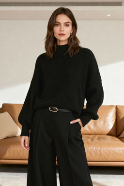 Vizon Genis Kal?p Basic Triko Kazak TWOAW23KZ01448 - Trendyolmilla фото 54