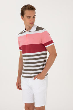 Erkek Regular Fit Polo Yaka Pembe Ti__rt Sepette S_rpriz _ndirim - U.s. polo assn фото 3