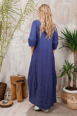 Платье AMORI 9703 индиго  фото 3