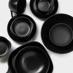 Блюдо для подачи Magistro Carbon, 28×19×4 см, фарфор, чёрное