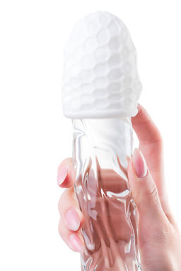 Мастурбатор A-Toys Pufl, ТРЕ, белый, 6 см, 2,7 см - Toyfa фото 5