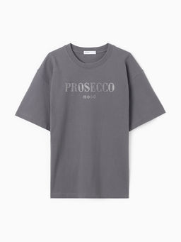 Футболка женская KAFTAN: Prosecco, серая, размер 52-54
