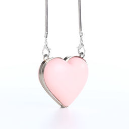 Сумка мини-клатч на магните, в форме сердца, жёсткий корпус, на длинной цепочке, розовая