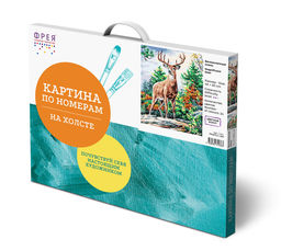 ФРЕЯ PNB/PLC-283 Набор для раскрашивания по номерам ( цветной холст ) 50 х 40 см Великолепный олень