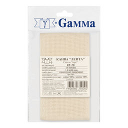 Канва KT- 70 Gamma лента Aida №14 100% хлопок 70 мм 1.5 м 5 шт