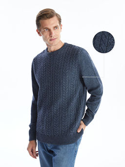 Bisiklet Yaka Erkek Triko Kazak