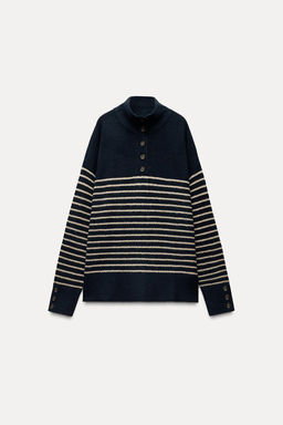 KNIT HIGH NECK SWEATER - Zara фото 4