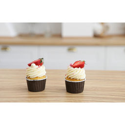 Цена за 50 шт. Форма для выпечки круглая Доляна Шоколад с молоком, d=6.5 см, коричневая фото 5