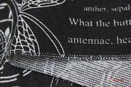 Рогожка Флора и фауна цв.черный, ш.1.5м, хлопок-100%, 165гр/м.кв - Купава фото 3