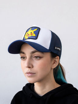 Бейсболка CAPSLAB арт. CL/PKM2/1/PIK8 Pokemon Pikachu (белый / синий) фото 4