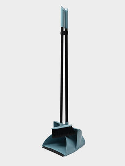 Щётка для пола с совком-ловушка, пластик, 13.5×27.5×126 см, МИКС