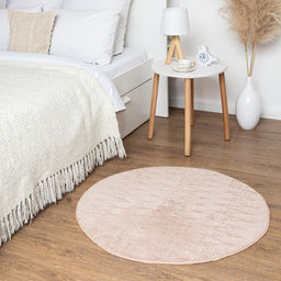 Ковер Этель Zig-Zag 100 см, бежевый, 70% хлопок, 30% п/э, 1500 г/м2