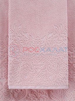 Махровое полотенце жаккардовое Вензель миндаль ПМА-6599 (187) 70х140 - Росхалат фото 2