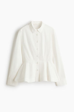 Camisa de algod?n con peplum