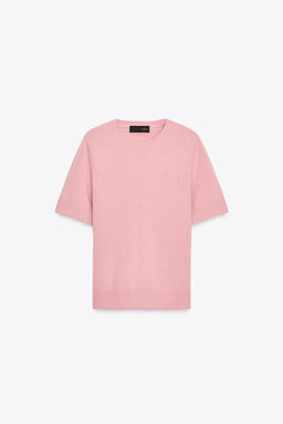 100% WOOL SHORT SLEEVE TOP - Zara фото 21