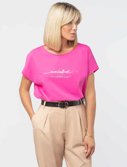 VILATTE / Футболка из премиального хлопка с эластаном  фото 3