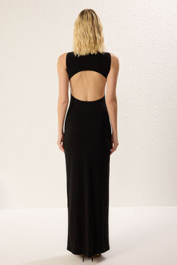 TRENDYOLMILLA K?rm?z? Gul Detayl? Orme S?k Maxi Abiye & Mezuniyet Elbise TPRSS25AE00092 фото 11