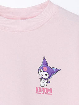 Bisiklet Yaka Kuromi Bask?l? K?z ?ocuk Sweatshirt