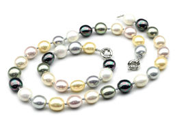 Бусы, браслет из майорки овал 13*15мм цв.ассорти, 47; 20см