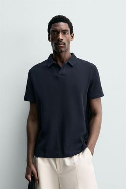 POLO RELAXED FIT ESTRUCTURA / Marino - Zara фото 2