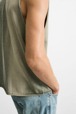 WASHED KNIT TANK TOP - Zara фото 6