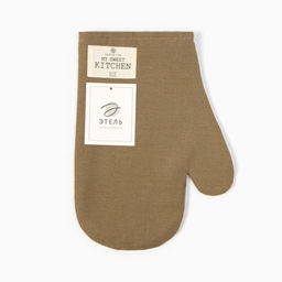 Варежка - прихватка «Этель» ECO, 20×28 см, ватин 250 г/м², оливковая