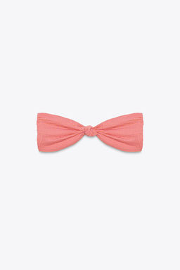 STRIPED BANDEAU BIKINI TOP - Zara фото 6