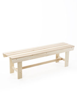 Лавка деревянная для дачи и бани, 150×40×41 см, из наличника