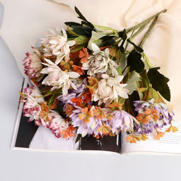 Букет искусственный «Клематис премиум», 30 см, МИКС